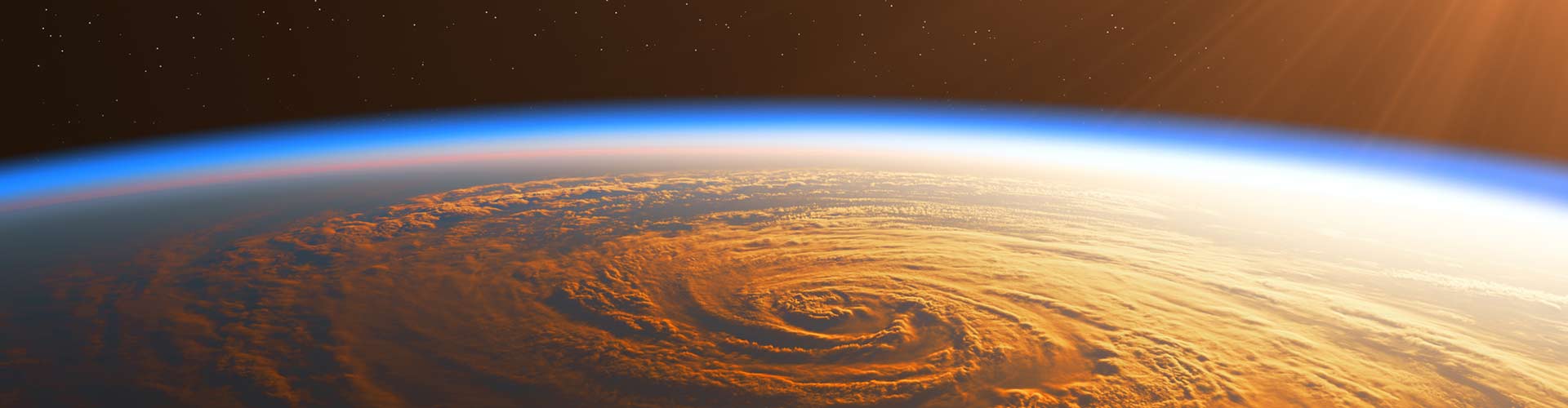 Whirl of Clouds over the Earth