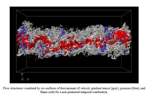 combustion modeling in high mach number turbulent flows