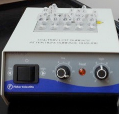 figure 3: heating of samples during acetolysis