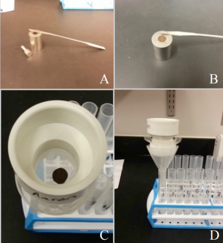 equipment for soil sample processing (figures 1A-1D)