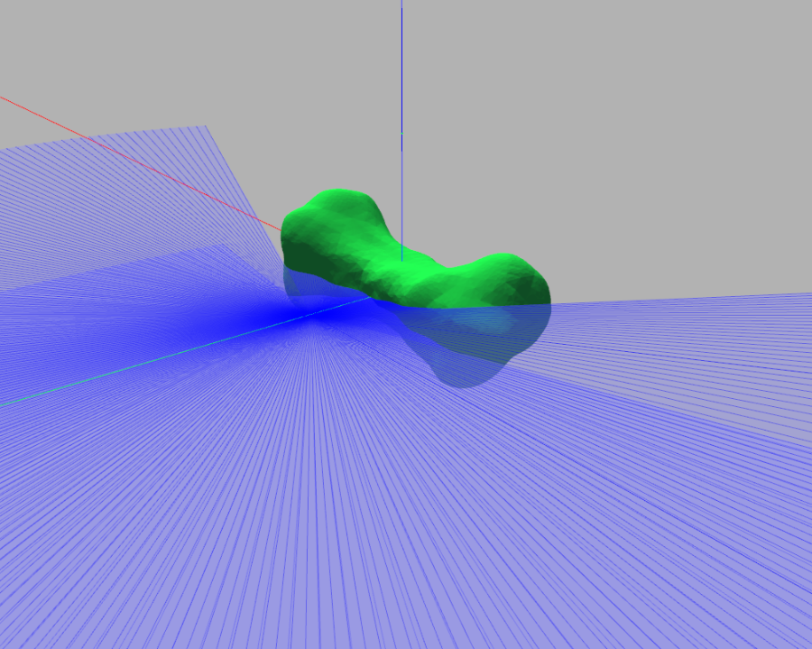 Visualization of lidar sensors in Gazebo simulation environment