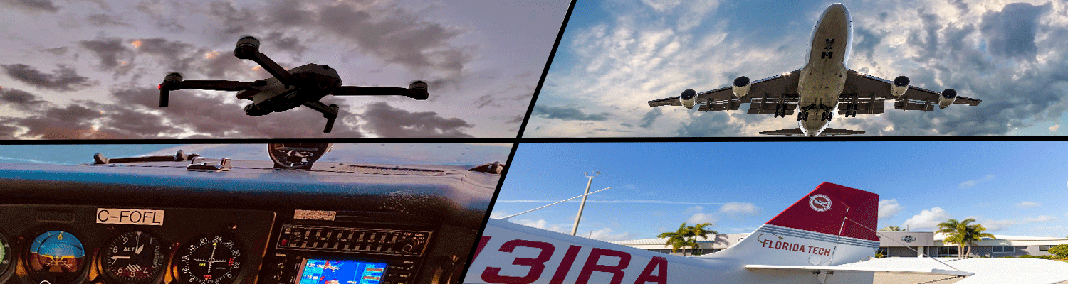 Drones, planes, and traffic control panel