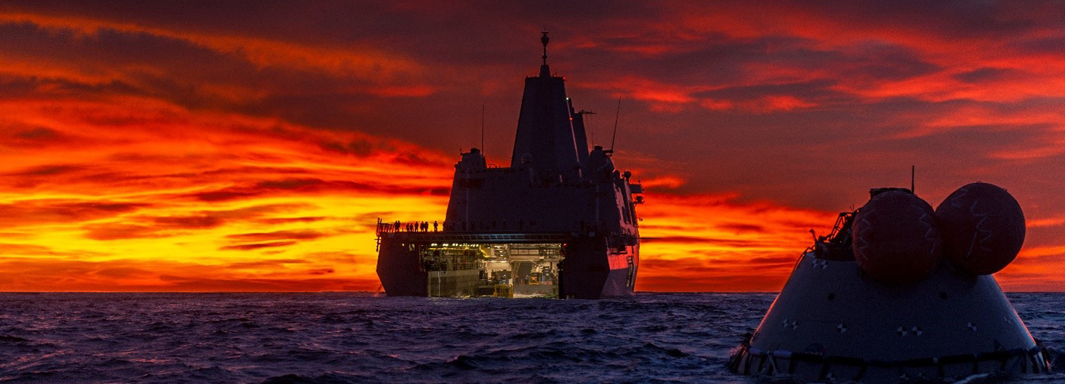 Ship in Sunset