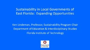Florida Sustainability Slide