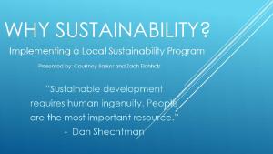 Why Sustainability Slide